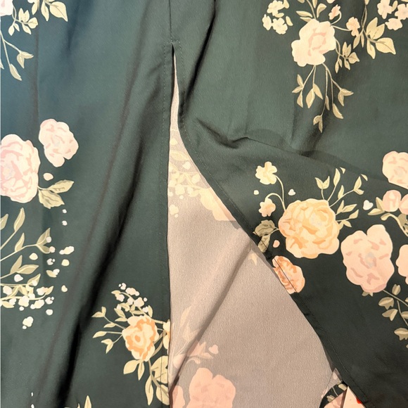 Cider Green Floral Dress - Picture 2 of 4